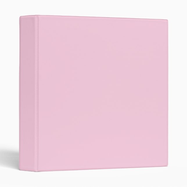 Breast cancer awareness light pink plain cute binder (Front/Spine)