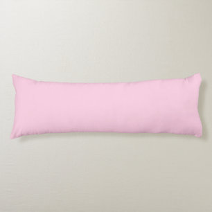 Breast cancer awareness light pink solid colour body pillow