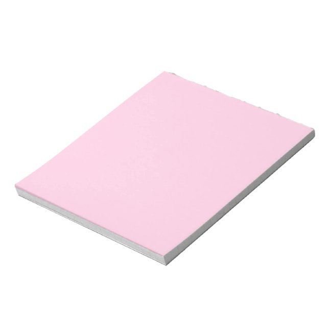 Breast cancer awareness light pink solid colour notepad (Rotated)