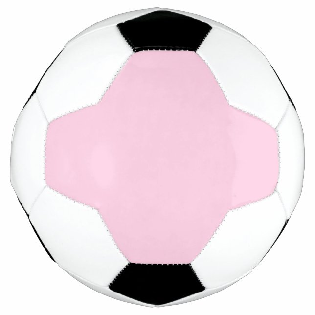 Breast cancer awareness light pink solid cute soccer ball (Front)