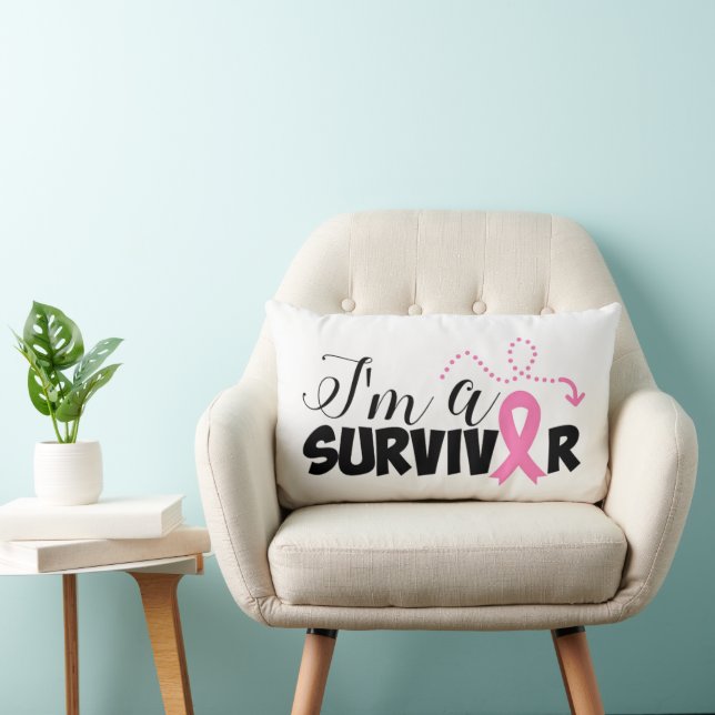 Breast Cancer Awareness Lumbar Pillow (Chair)