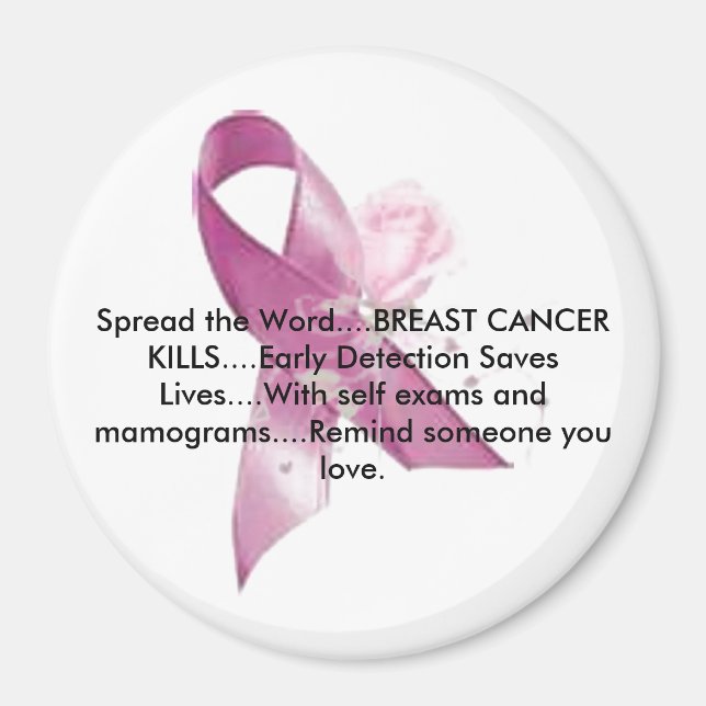 Breast Cancer Awareness Magnet (Front)