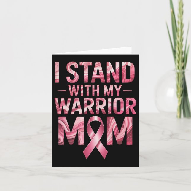 Breast Cancer Awareness Mom1  Card (Front)