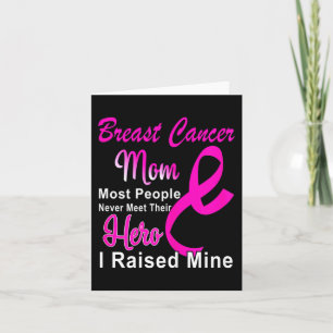 Breast Cancer Awareness Mom Breast Cancer Warrior Card