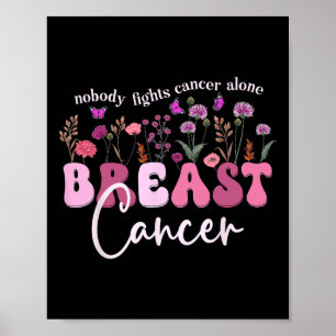 Breast Cancer Awareness Mom Support Breast Cancer Poster