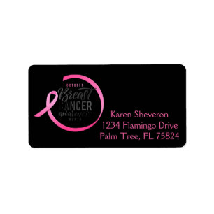Breast Cancer Awareness Month Address Labels