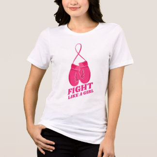 Breast Cancer Awareness Month, Fight Like A Girl Tri-Blend Shirt