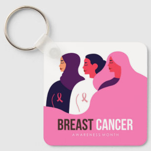 Breast Cancer Awareness Month Keychain
