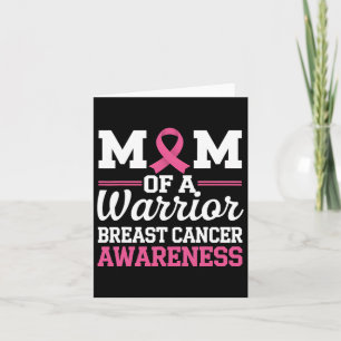 Breast Cancer Awareness Month Mom Of A Warrior Pin Card