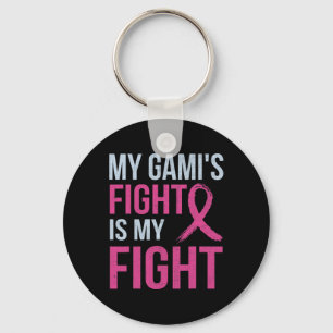 Breast Cancer Awareness Month My Gami's Fight Is M Keychain