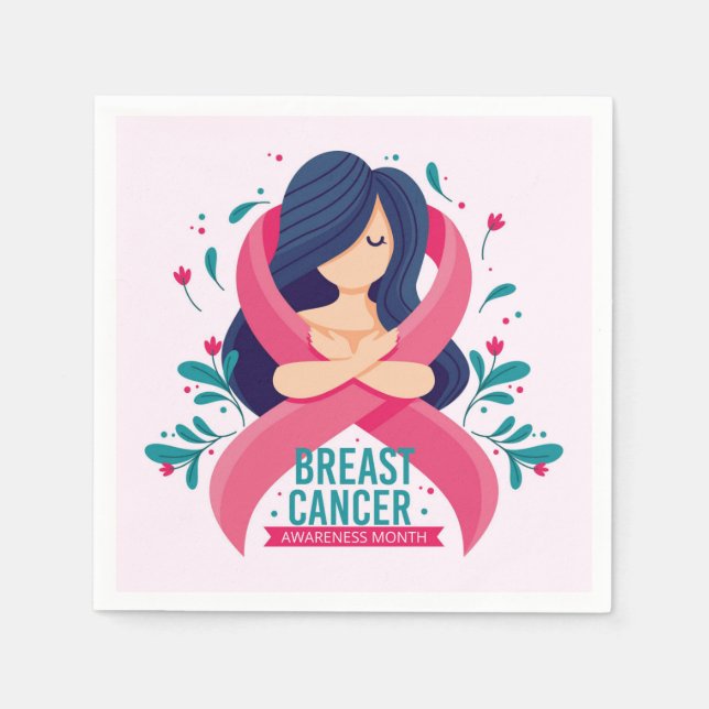 Breast Cancer Awareness Month Napkin (Front)
