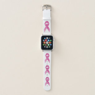 Breast Cancer Awareness Month October White Apple Watch Band