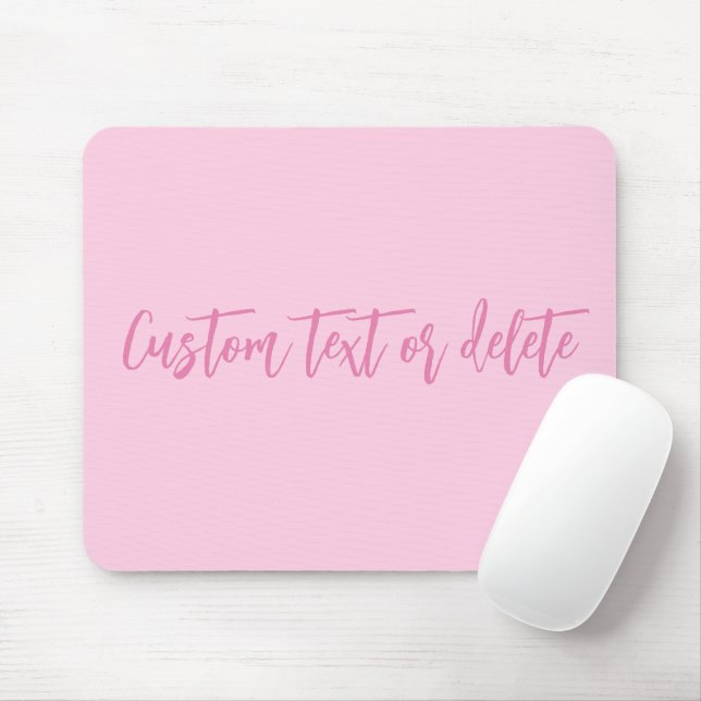Breast cancer awareness month pink custom script mouse pad (With Mouse)