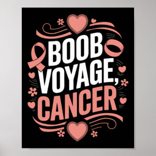 Breast Cancer Awareness Month Pink Ribbon Chemothe Poster