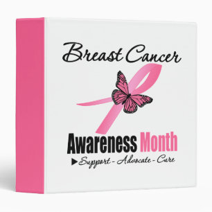 Breast Cancer Awareness Month Ribbon Binder