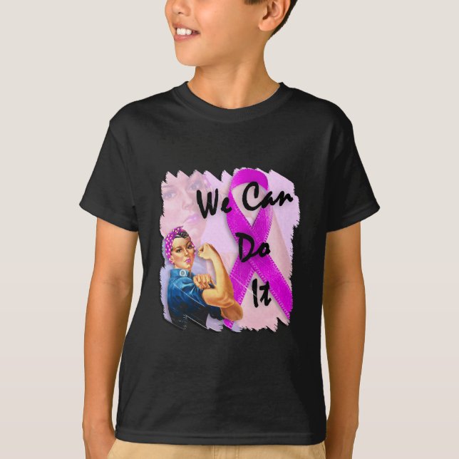 Breast Cancer Awareness Month, Rosie Riveter T-Shirt (Front)