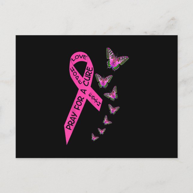 Breast Cancer Awareness Month Women Religious Butt Postcard (Front)