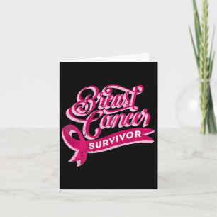 Breast Cancer Awareness Month Women's Survivor Pin Card