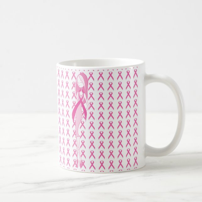 Breast Cancer Awareness Mug Ribbons (Right)