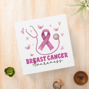 Breast Cancer Awareness Nurse Scrub Binder
