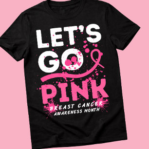 Breast Cancer Awareness October Month Pink Ribbon T-Shirt
