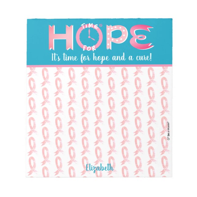 Breast Cancer Awareness Personalized Notepad (Front)