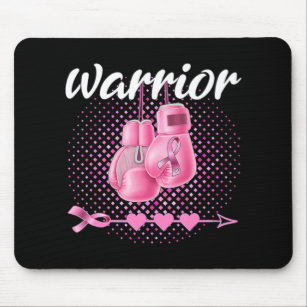 Breast Cancer Awareness Pink Boxing Gloves Warrior Mouse Pad