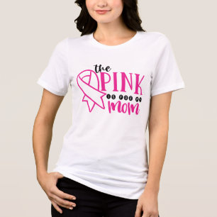 Breast Cancer Awareness Pink For My Mom Tri-Blend Shirt