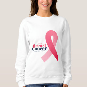 Breast Cancer Awareness Pink Ribbon Design Sweatshirt