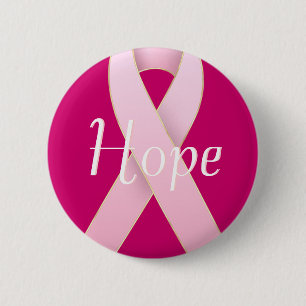 Breast Cancer Awareness Pink Ribbon Designs 2 Inch Round Button
