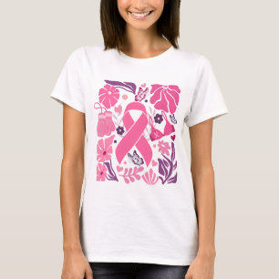 Breast Cancer Awareness Pink Ribbon Fighter T-Shirt