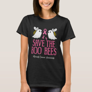 Breast Cancer Awareness Pink Ribbon Funny Bees Gho T-Shirt