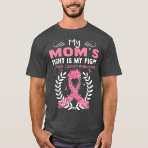 Breast Cancer Awareness Pink Ribbon Mom Daughter W T-Shirt