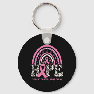 Breast Cancer Awareness Pink Ribbon Month Support  Keychain
