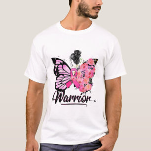 Breast Cancer Awareness Pink Ribbons Butterfly T-Shirt