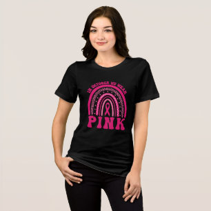 Breast Cancer Awareness Rainbow 2024 T-Shirt Tri-Blend Shirt