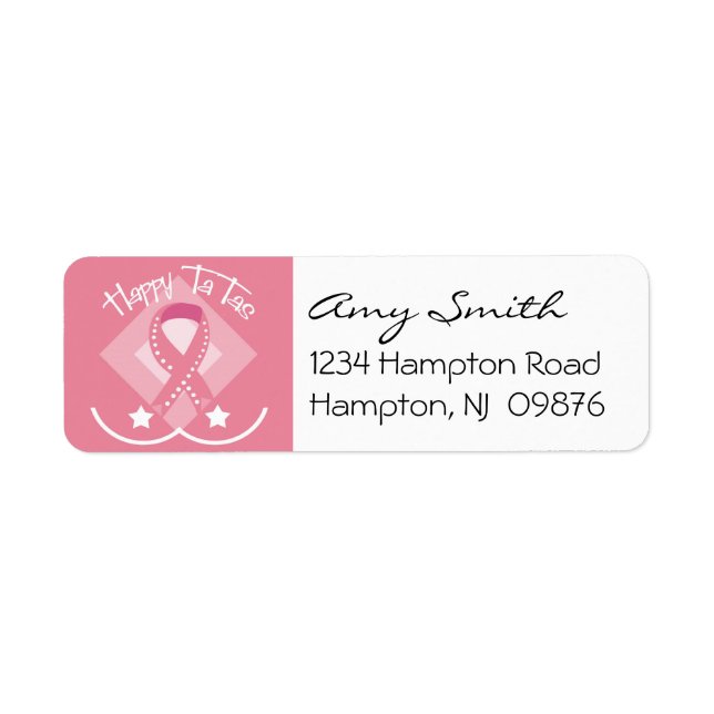 Breast Cancer Awareness Return Address Label (Front)