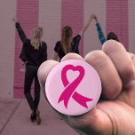 Breast Cancer Awareness Ribbon 1 Inch Round Button<br><div class="desc">The pink ribbon has become the universal symbol of breast cancer,  raising awareness,  support and bringing together women in solidarity.</div>