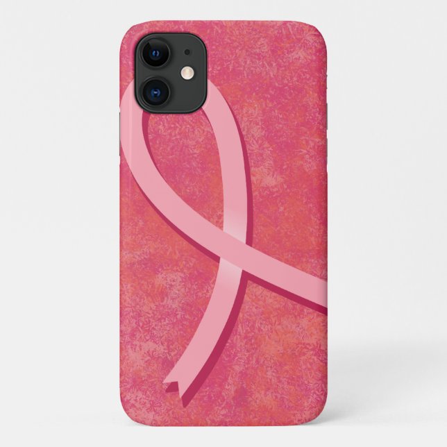 Breast Cancer Awareness Ribbon Case-Mate iPhone Case (Back)
