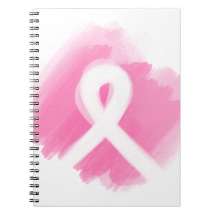 Breast Cancer Awareness Ribbon Watercolor  Notebook