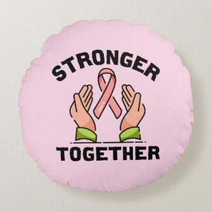 Breast Cancer Awareness Round Pillow