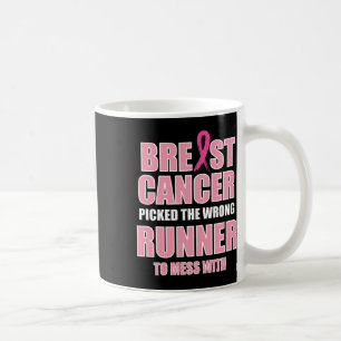 Breast Cancer Awareness Runner And Running  Coffee Mug