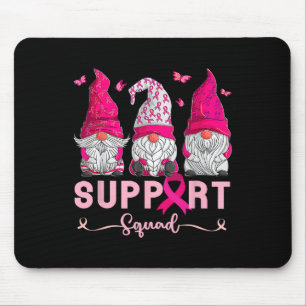 Breast Cancer Awareness Shirt For Women Gnomes Sup Mouse Pad
