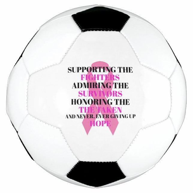 Breast Cancer Awareness Soccer Ball (Front)