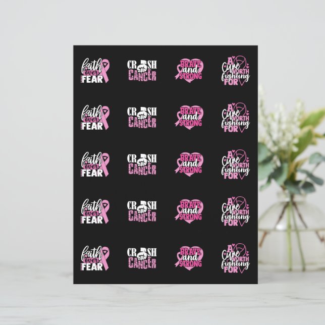 Breast Cancer Awareness Stickers (Standing Front)
