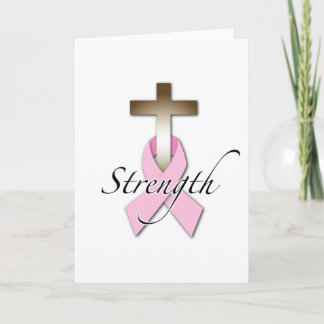 breast Cancer awareness strength Card