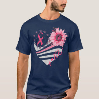 Breast Cancer Awareness Sun flower faith  T-Shirt