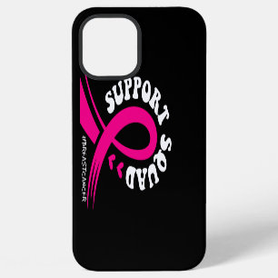 Breast Cancer Awareness Support Squad Pink Ribbon iPhone 12 Pro Max Case