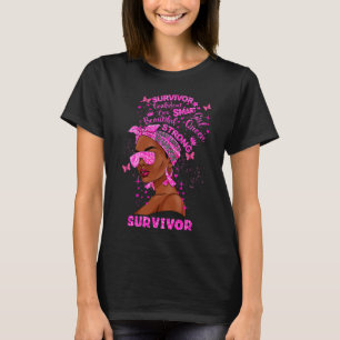 Breast Cancer Awareness Survivor Black Women Melan T-Shirt