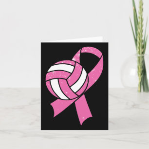 Breast Cancer Awareness Survivor Fighter Volleyll  Card